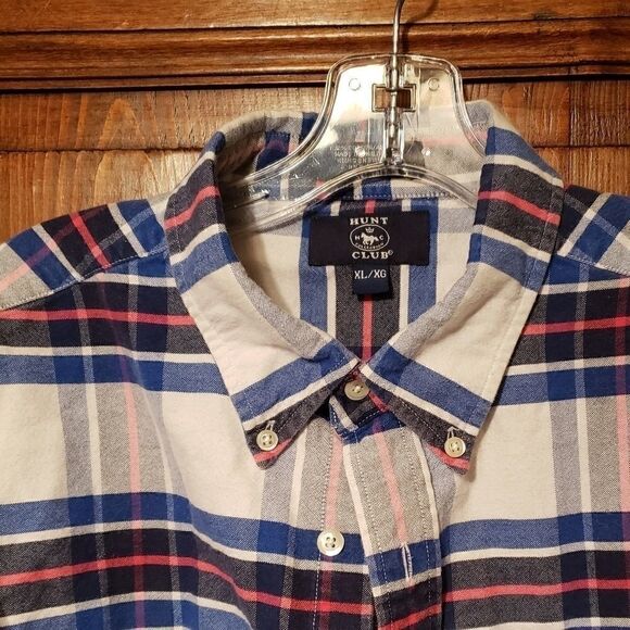 Vintage Hunt Club Plaid Shirt Mens XL - Picture 2 of 6